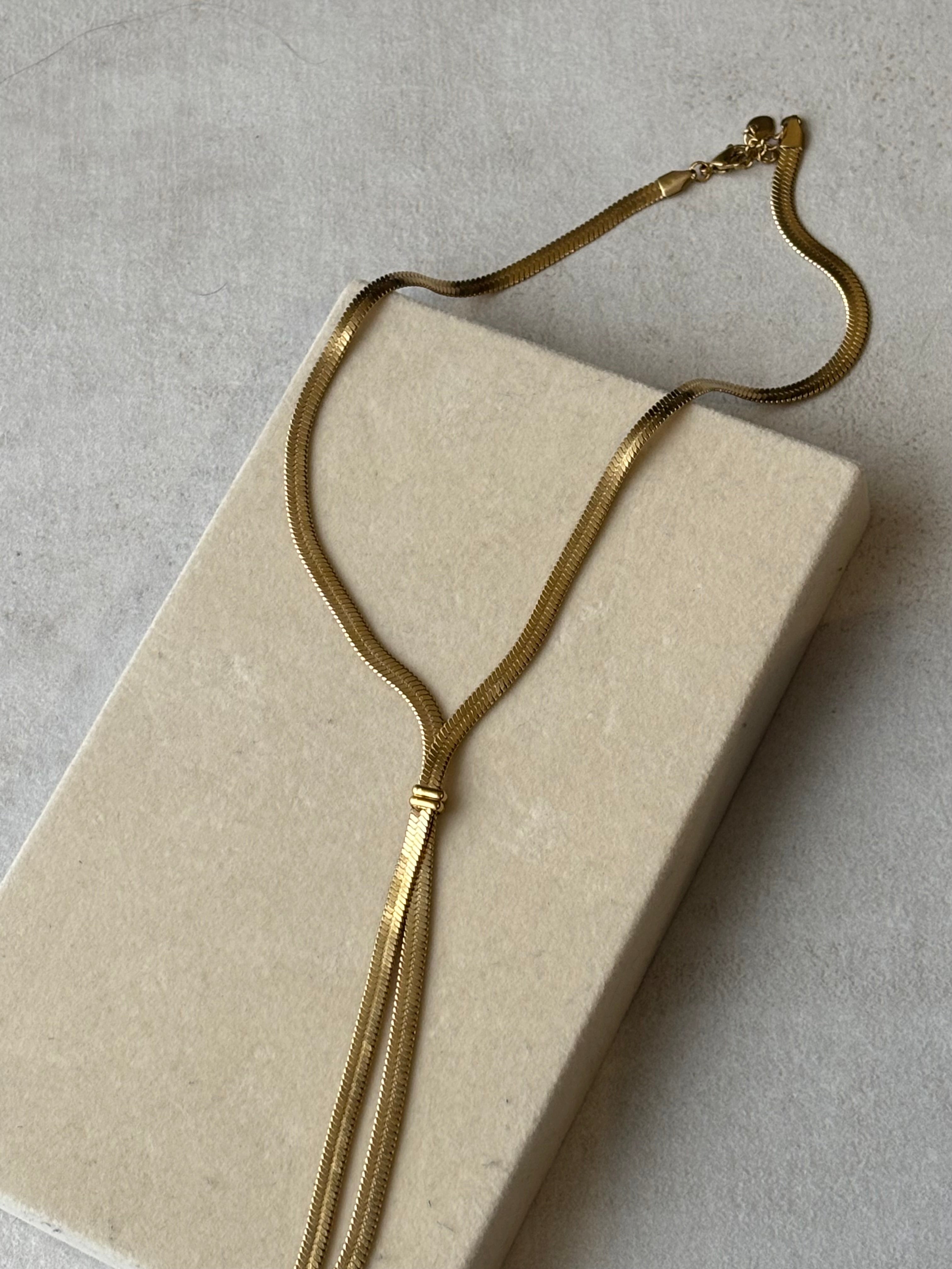 Collier cravate Coeur Pastel