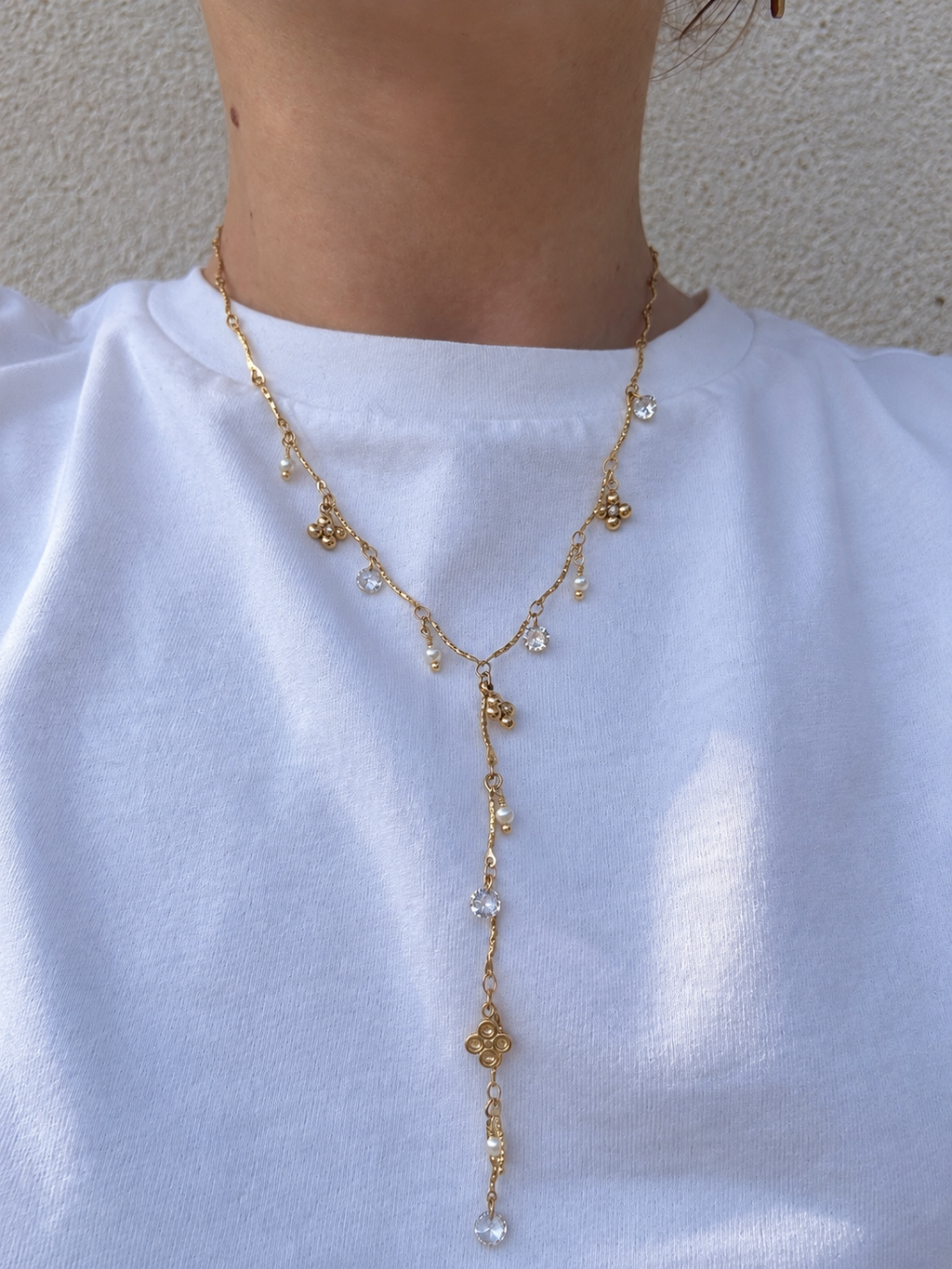 Collier Suzanne Coeur Pastel