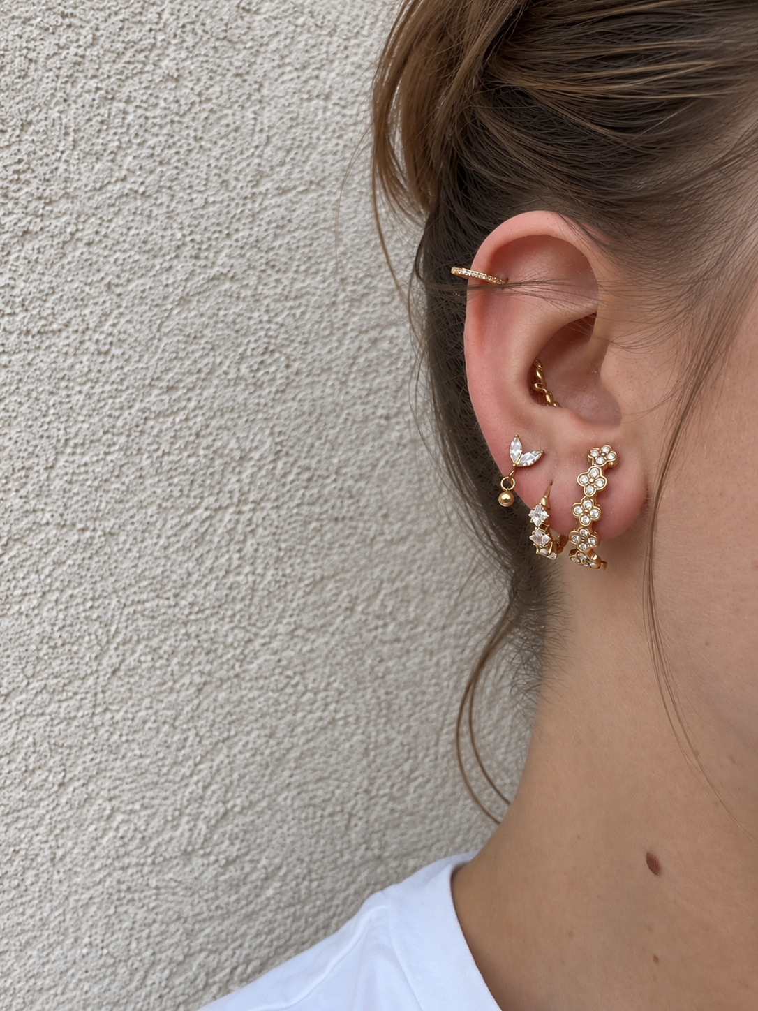 Mono boucle Lizie Coeur Pastel