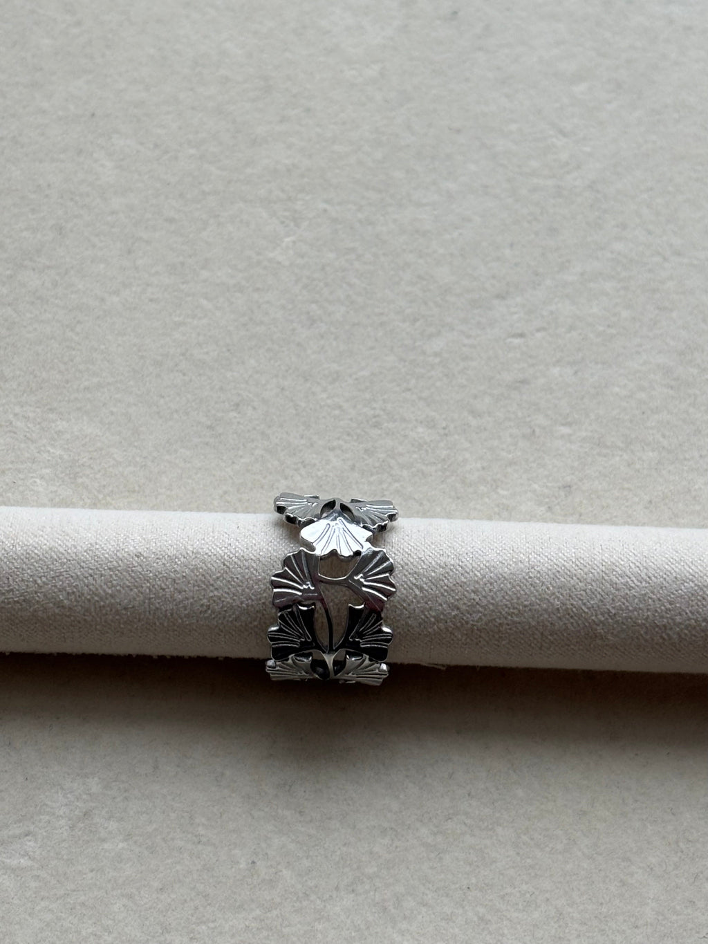 Bague argentée Coeur Pastel