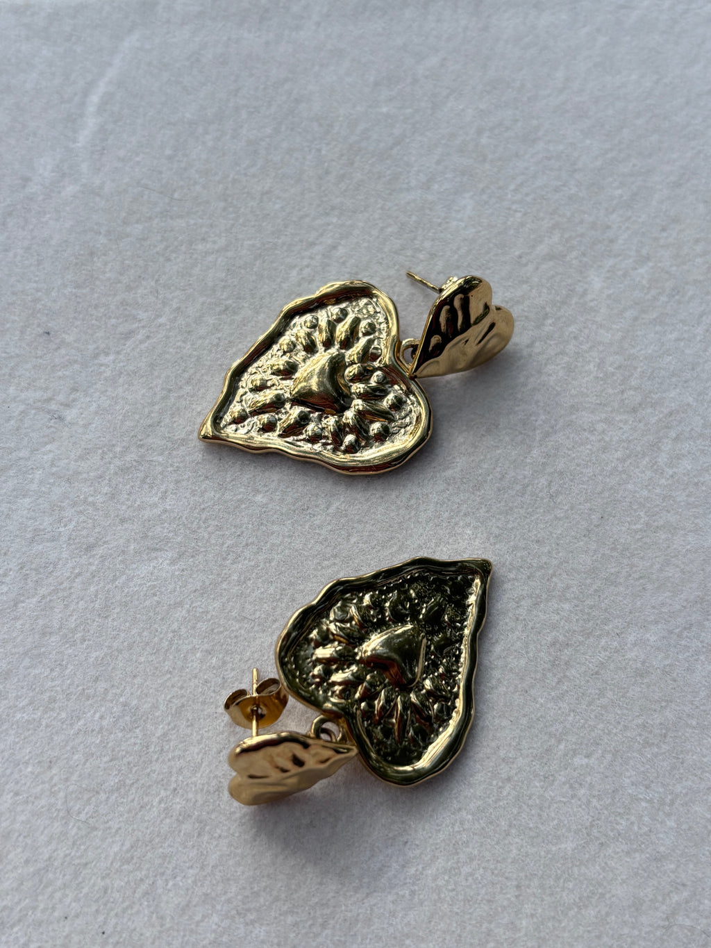 Boucles Agathe Coeur Pastel