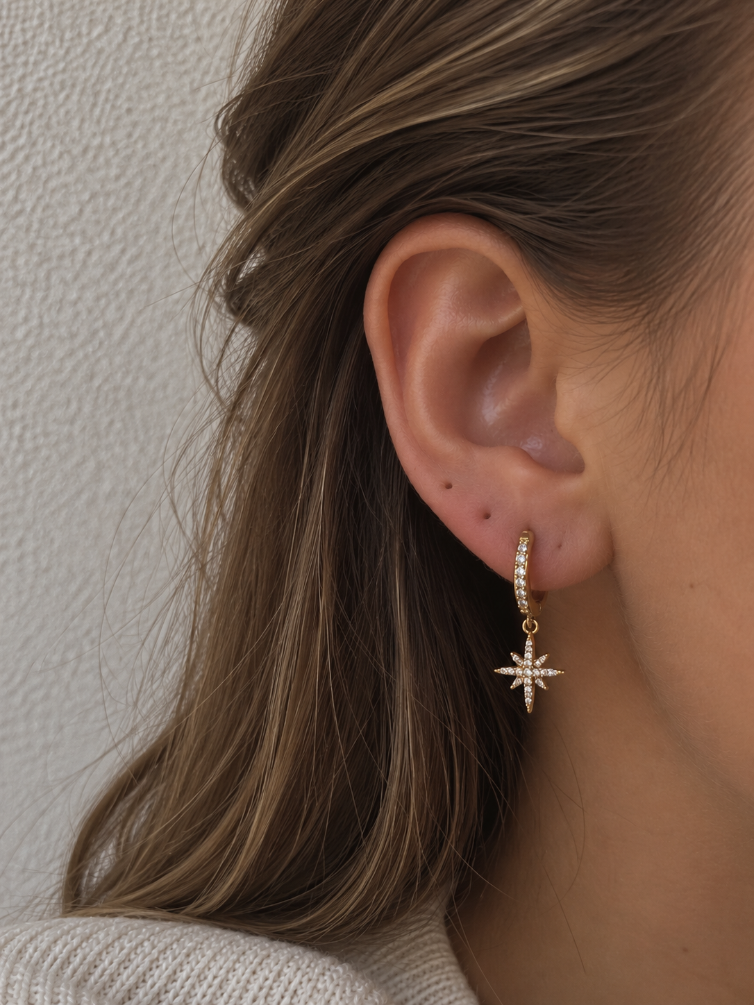 Boucles Dina Coeur Pastel