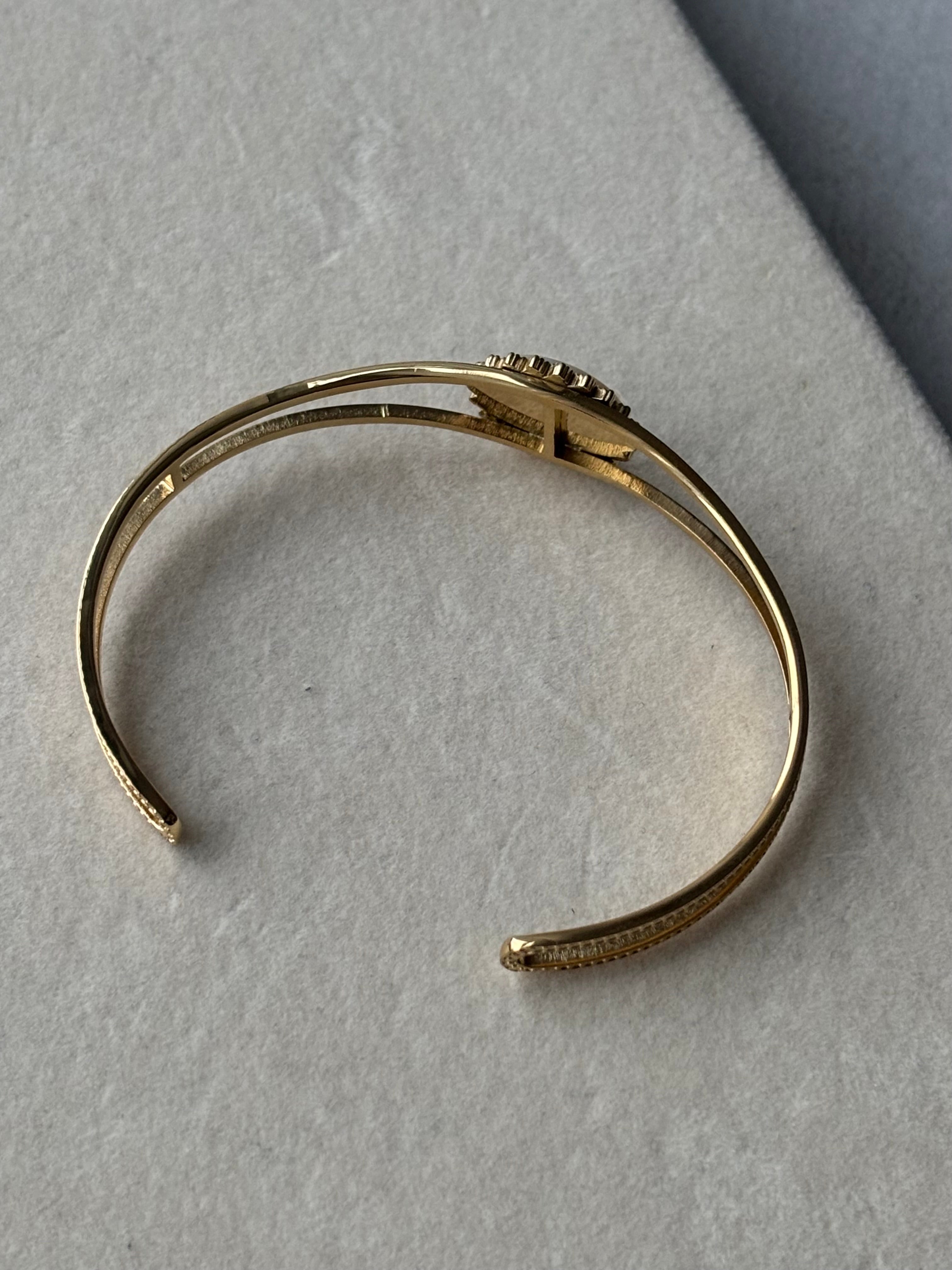 Jonc avec Pierre Coeur Pastel