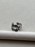 Bague argentée Coeur Pastel
