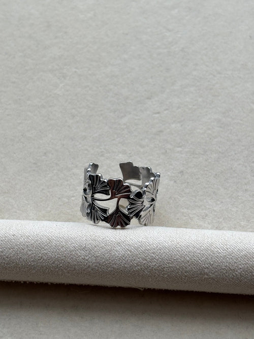 Bague argentée Coeur Pastel