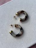 Boucles d’oreilles Léo Coeur Pastel