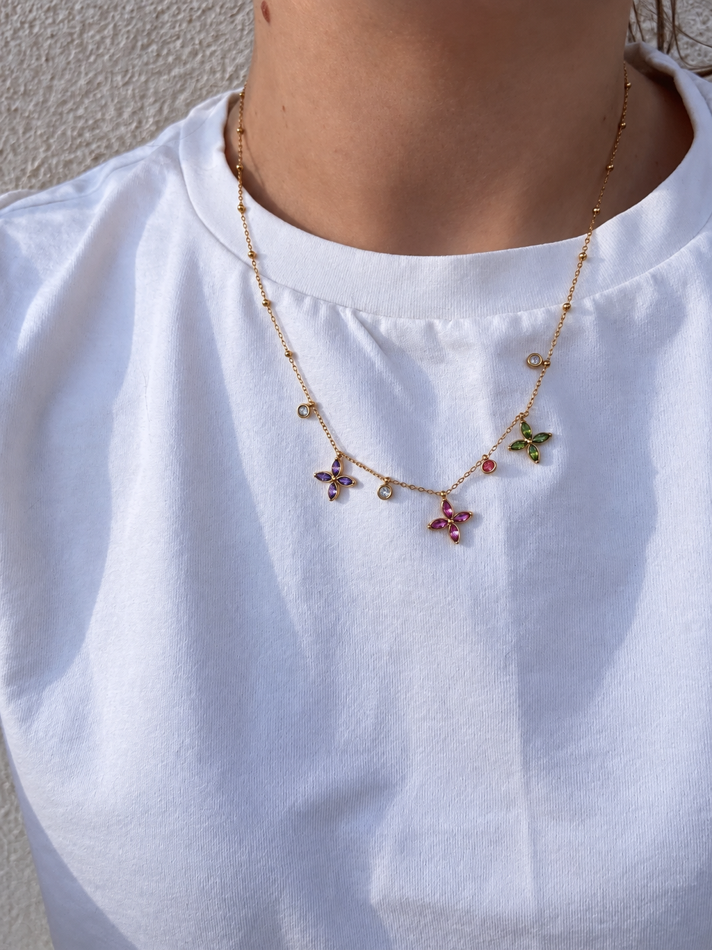 Collier Malya Coeur Pastel