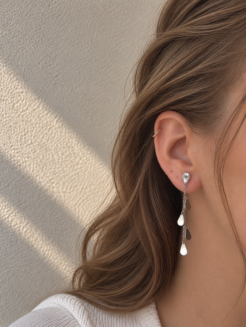 Boucles Judith Coeur Pastel