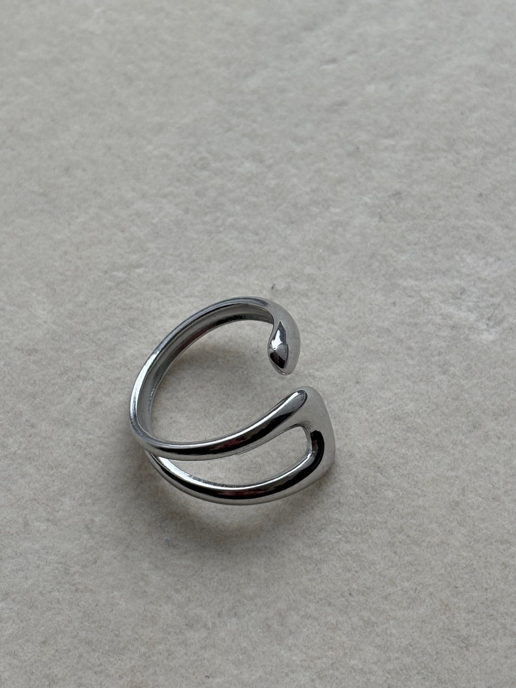 Bague argentée Coeur Pastel