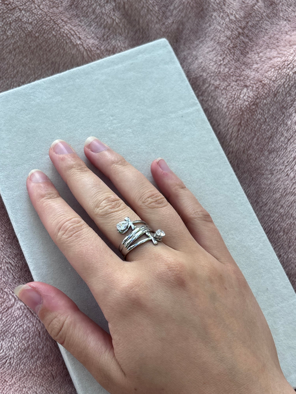 Bague Chloée Coeur Pastel