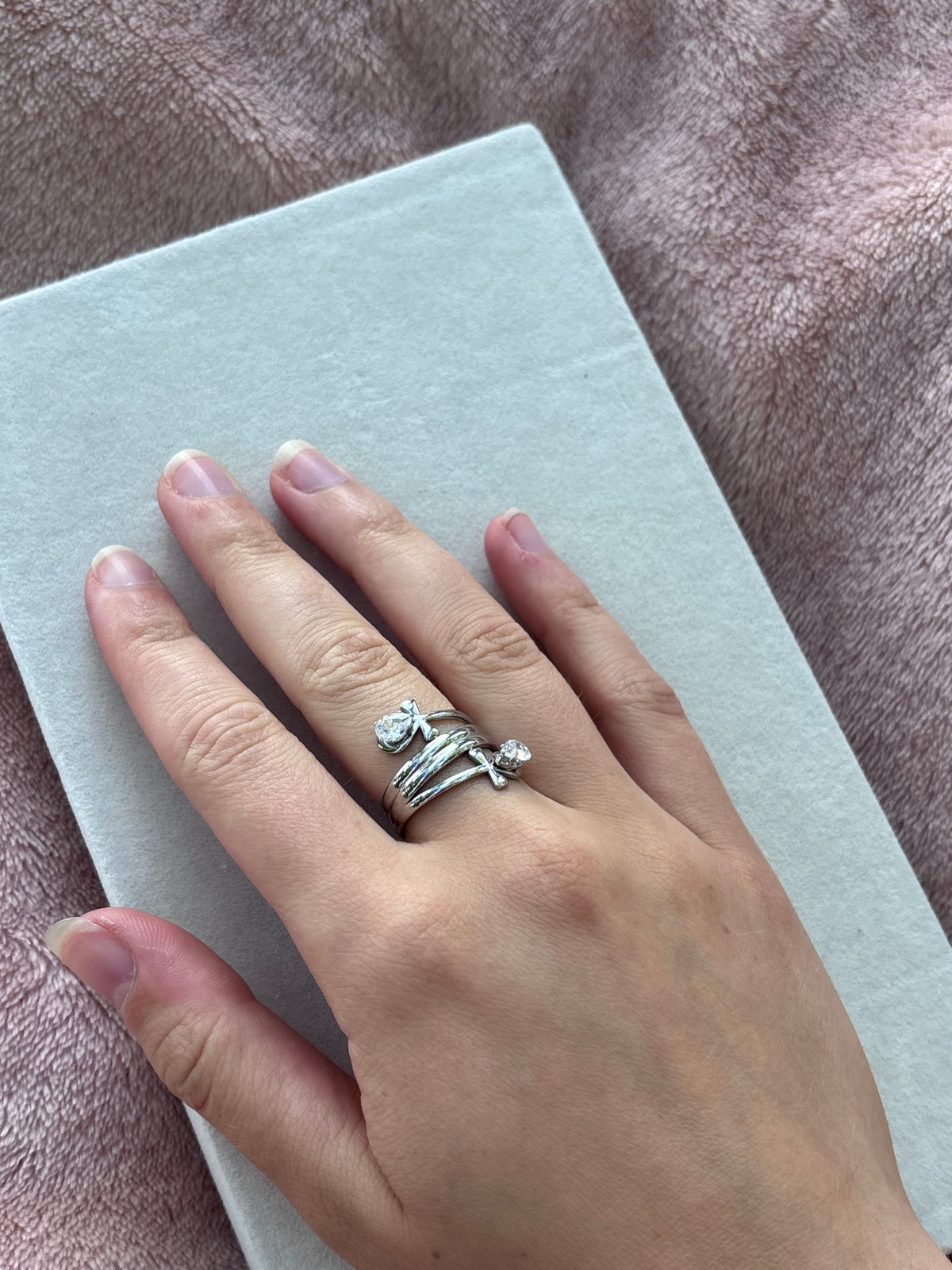 Bague Chloée Coeur Pastel