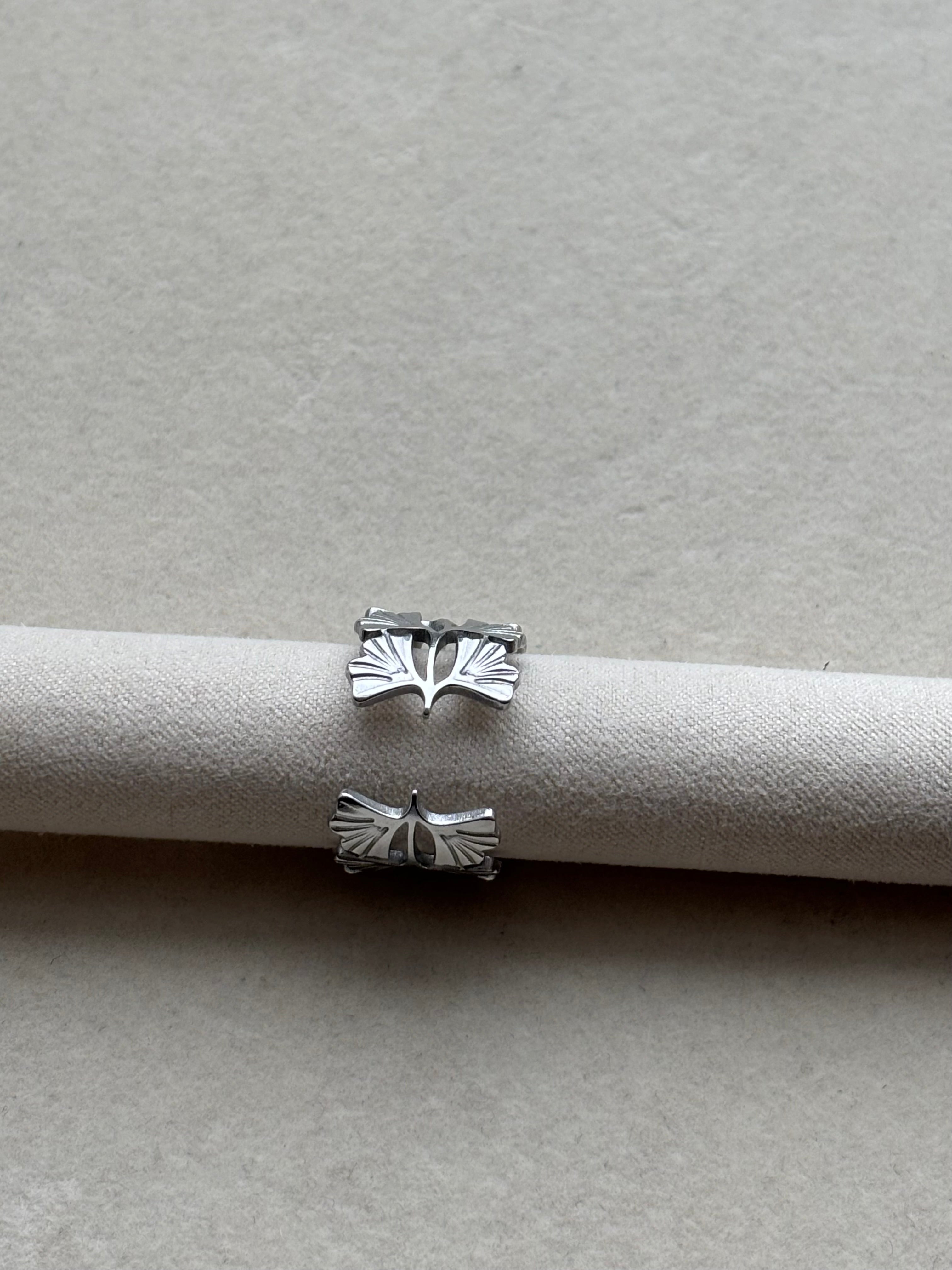 Bague argentée Coeur Pastel