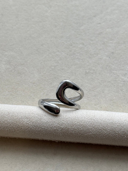 Bague argentée Coeur Pastel