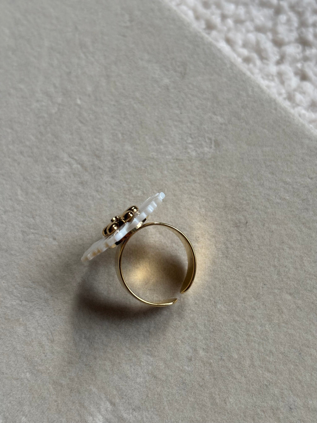 Bague marguerite Coeur Pastel